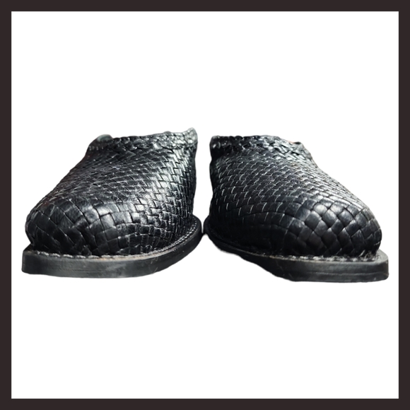 Jeffrey Campbell | Avanti Weave Leather Slip-on Mules (8/39) - Picture 3 of 13